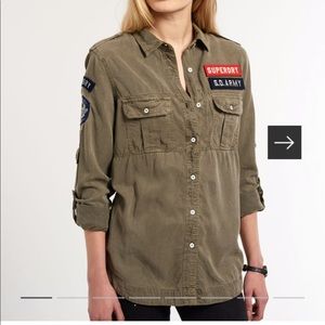 Superdry long sleeve military shirt